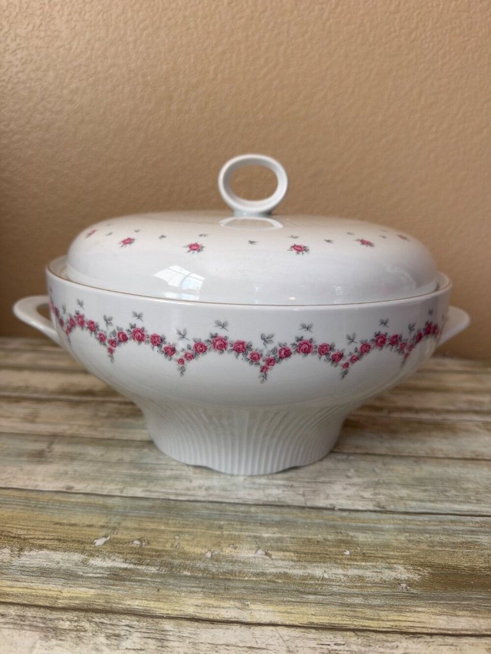 Vintage JLMenau Graf Von Henneberg Covered Porcelain Soup Tureen Bowl GDR - Picture 12 of 13